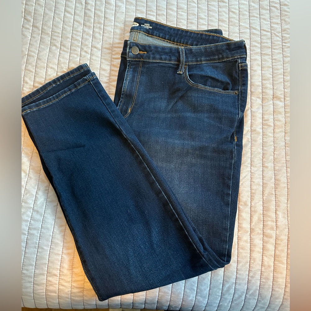 Old Navy Power Slim Straight Mid-Rise